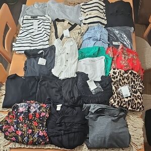 Assorted Women's Tops, Dresses, And Pants.  Size L / 10-12.  Some NWT